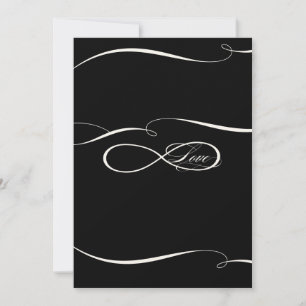 Infinity Symbol Sign Infinite Love Weddings Scroll Invitation