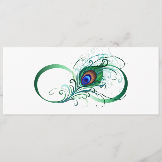 Infinity Symbol with Peacock Feather Program (Front)
