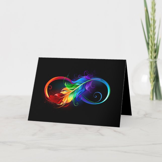Infinity Symbol with Rainbow Feather Program (Front)