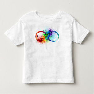 Infinity Symbol with Rainbow Feather Toddler T-Shirt