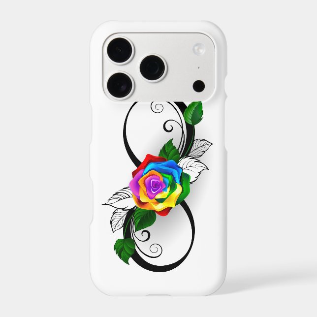 Infinity Symbol with Rainbow Rose (Back)