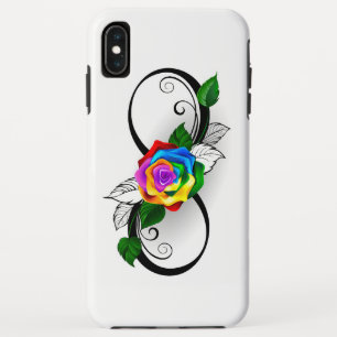 Infinity Symbol with Rainbow Rose iPhone XS Max Case