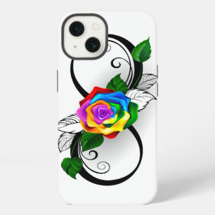 Infinity Symbol with Rainbow Rose iPhone 13 Case