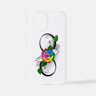 Infinity Symbol with Rainbow Rose iPhone 12 Mini Case