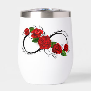 Infinity Symbol with Red Roses
