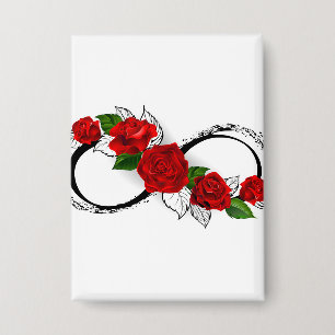 Infinity Symbol with Red Roses