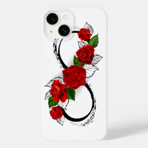 Infinity Symbol with Red Roses Case-Mate iPhone 14 Case