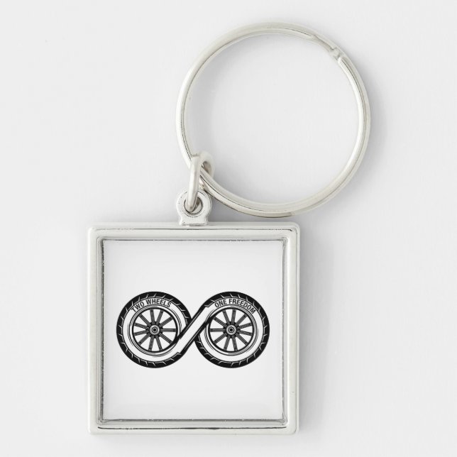 Infinity Two Wheels Freedom Key Ring (Front)