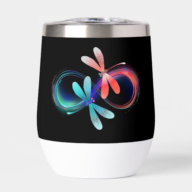 Infinity with glowing dragonflies (Front)