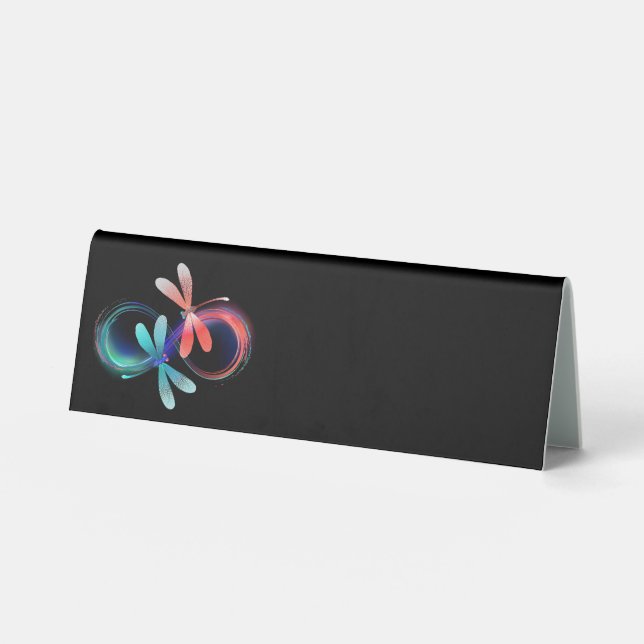 Infinity with glowing dragonflies (Front)