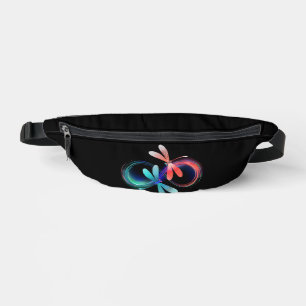Infinity with glowing dragonflies bum bags