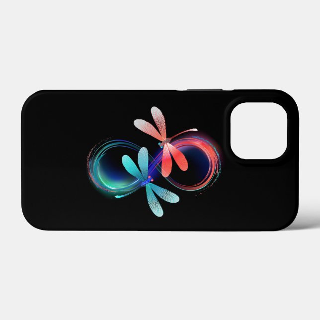 Infinity with glowing dragonflies Case-Mate iPhone case (Back (Horizontal))