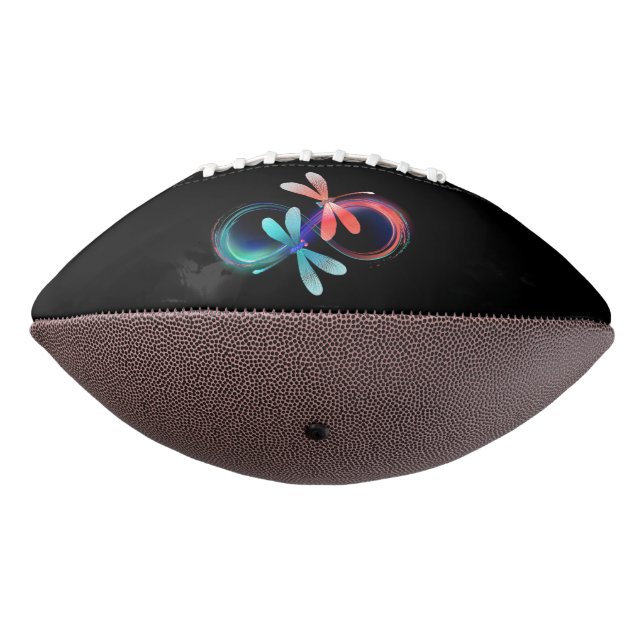 Infinity with glowing dragonflies football (Rotated 270)