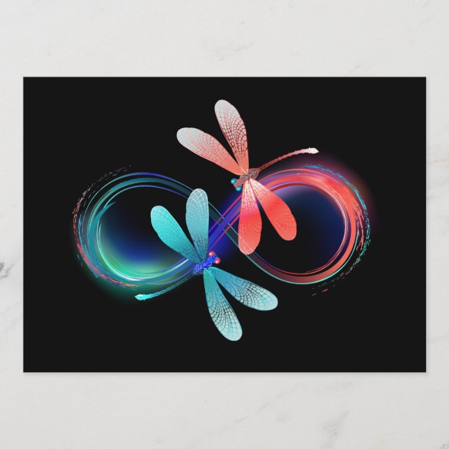 Infinity with glowing dragonflies program (Front)