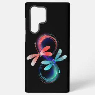 Infinity with glowing dragonflies samsung galaxy case