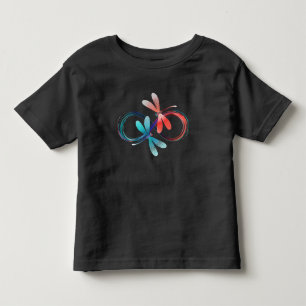 Infinity with glowing dragonflies toddler T-Shirt