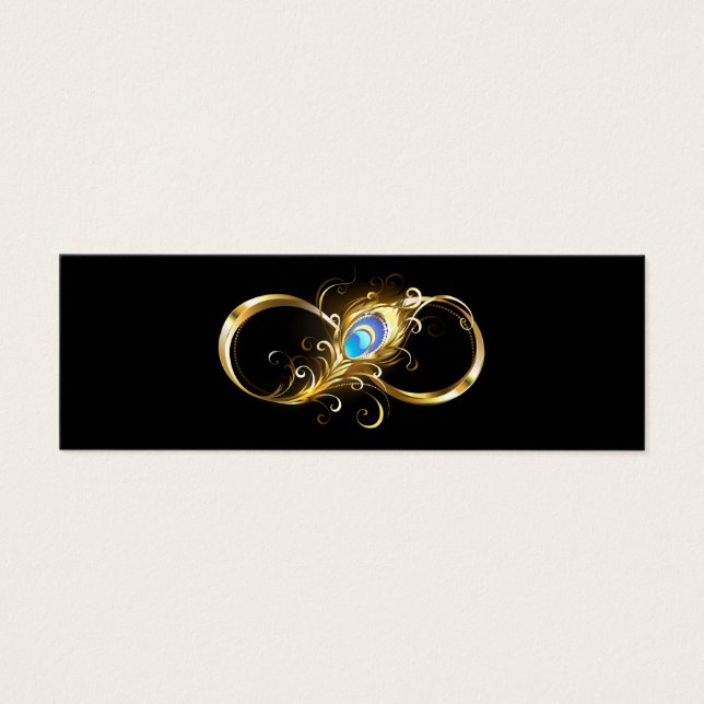 Infinity with Golden Peacock Feather (Front)