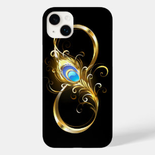 Infinity with Golden Peacock Feather Case-Mate iPhone 14 Plus Case