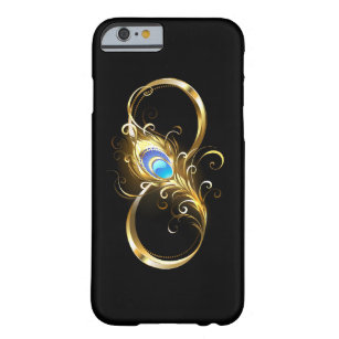 Infinity with Golden Peacock Feather Barely There iPhone 6 Case