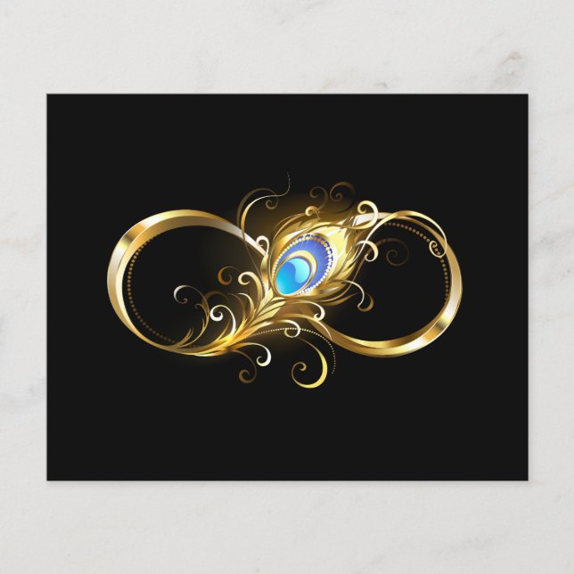 Infinity with Golden Peacock Feather Flyer (Front)