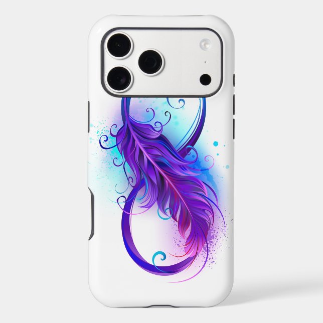 Infinity with Purple Feather (Back)