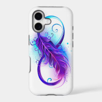 Infinity with Purple Feather