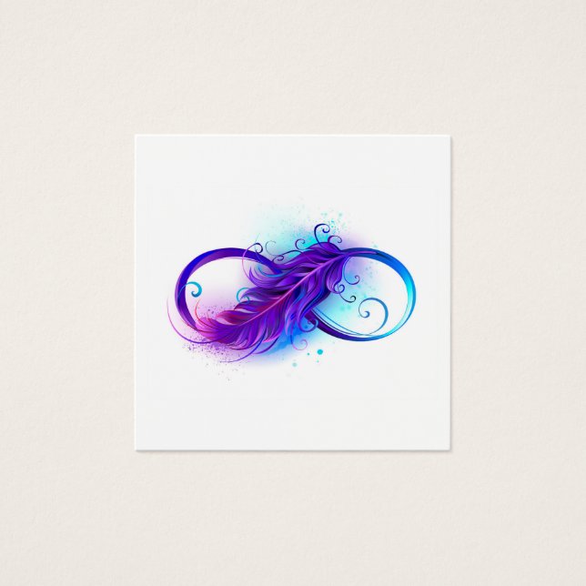 Infinity with Purple Feather (Front)