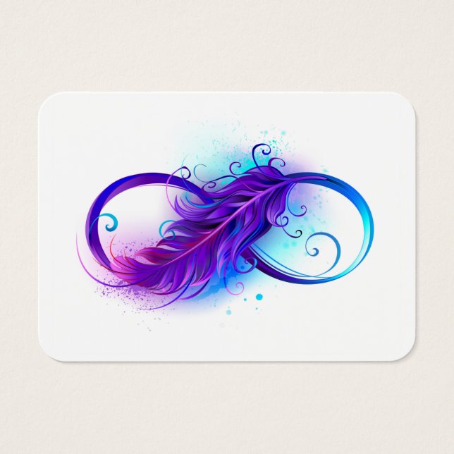 Infinity with Purple Feather (Front)