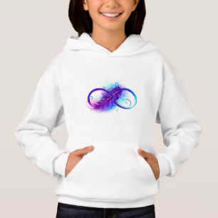 Infinity with Purple Feather