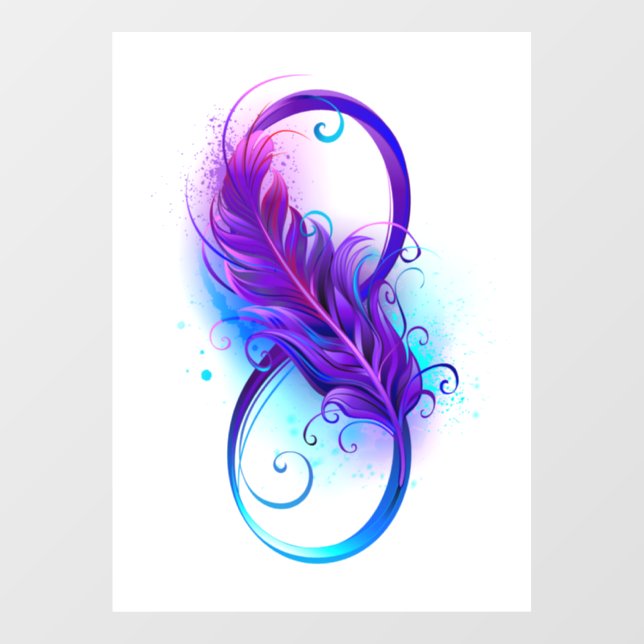 Infinity with Purple Feather (Sheet)