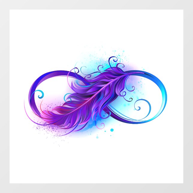 Infinity with Purple Feather (Sheet)