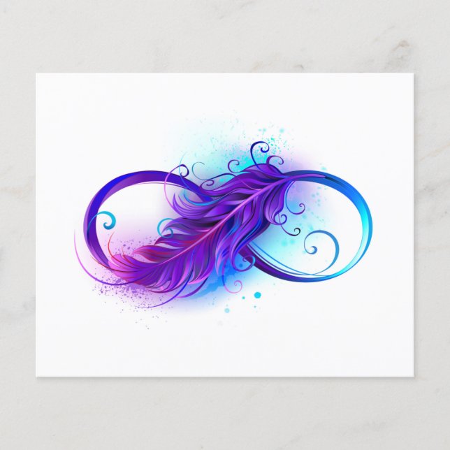 Infinity with Purple Feather (Front)
