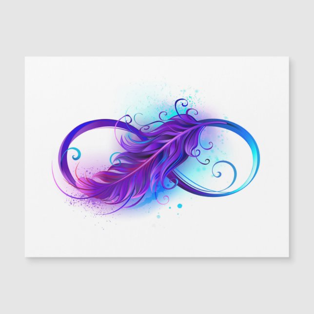 Infinity with Purple Feather (Front)