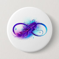 Infinity with Purple Feather