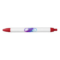 Infinity with Purple Feather