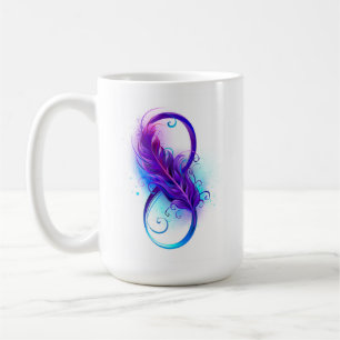 Infinity with Purple Feather Coffee Mug