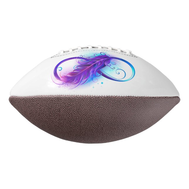 Infinity with Purple Feather Football (Rotated 270)