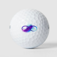 Infinity with Purple Feather