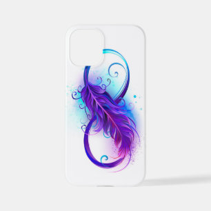 Infinity with Purple Feather iPhone 12 Mini Case