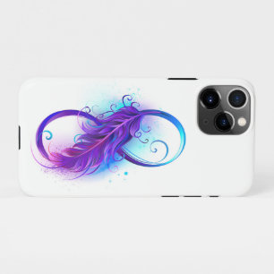 Infinity with Purple Feather iPhone 11Pro Case