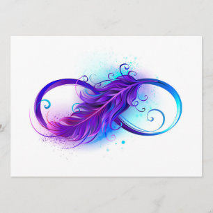 Infinity with Purple Feather Menu