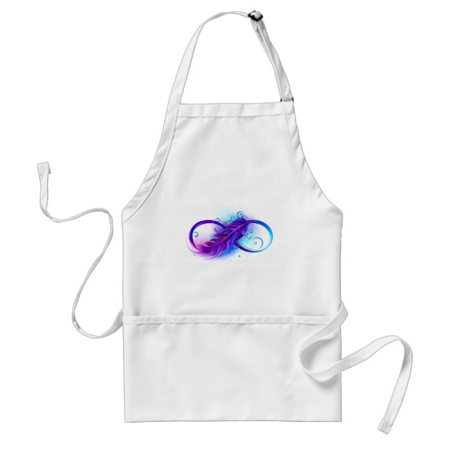 Infinity with Purple Feather Standard Apron (Front)