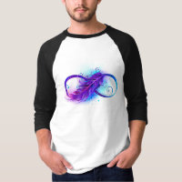 Infinity with Purple Feather