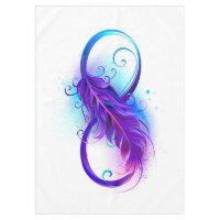 Infinity with Purple Feather