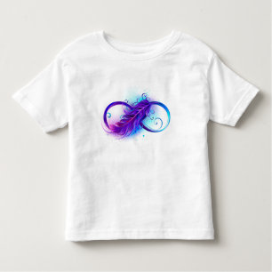 Infinity with Purple Feather Toddler T-Shirt
