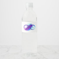 Infinity with Purple Feather