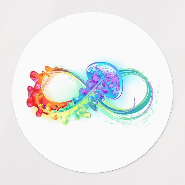 Infinity with Rainbow Jellyfish (Design 1)
