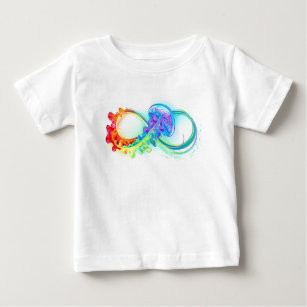 Infinity with Rainbow Jellyfish Baby T-Shirt