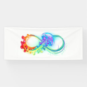 Infinity with Rainbow Jellyfish Banner