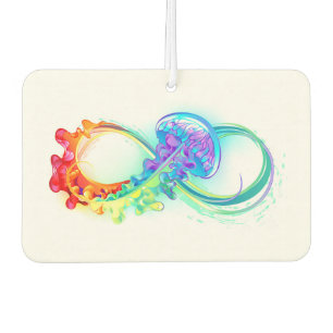 Infinity with Rainbow Jellyfish Car Air Freshener